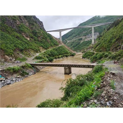 道孚51米貝雷橋拆除案例